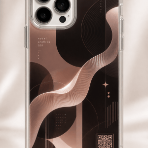 Soft R&B Archive clear phone case with glossy artist-inspired vocal archive UV print